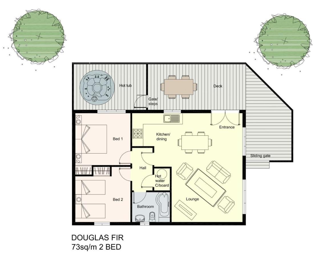 Douglas Fir Lodge With Hot Tub Near Cupar Fife Luthrie Esterno foto